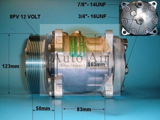 Compressor, air conditioning (14-0103C)