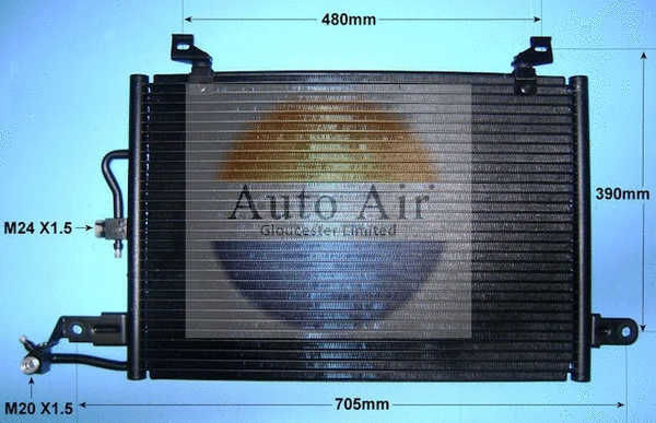 Condenser, air conditioning (16-6151)