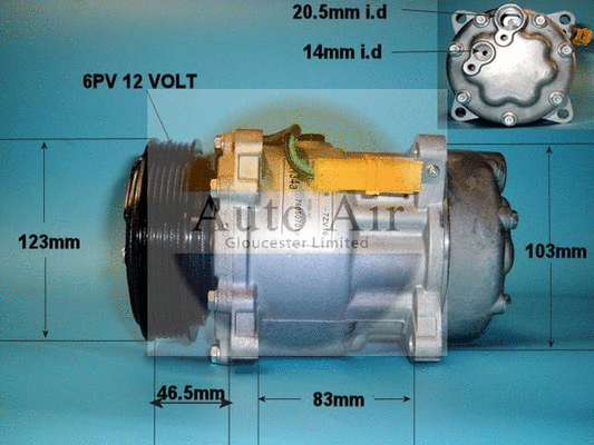 Compressor, air conditioning (14-7808P)