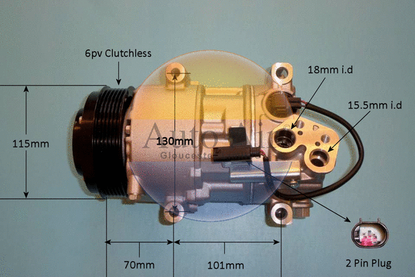 Compressor, air conditioning (14-9789P)