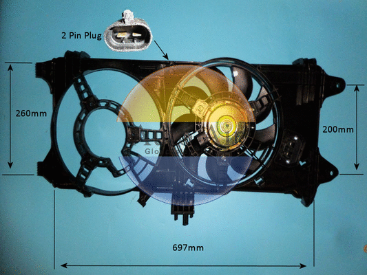 Electric Motor, radiator fan (05-1371)