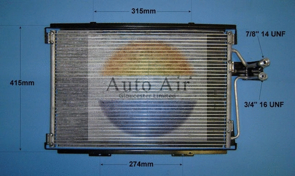 Condenser, air conditioning (16-9551)