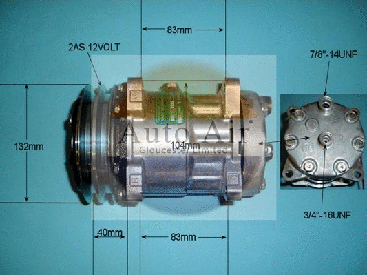 Compressor, air conditioning (14-7862)