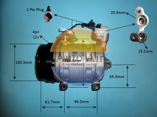 Compressor, air conditioning (14-9761P)