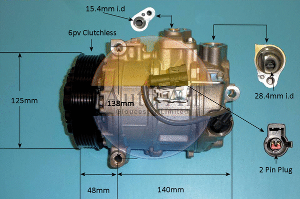 Compressor, air conditioning (14-0039R)