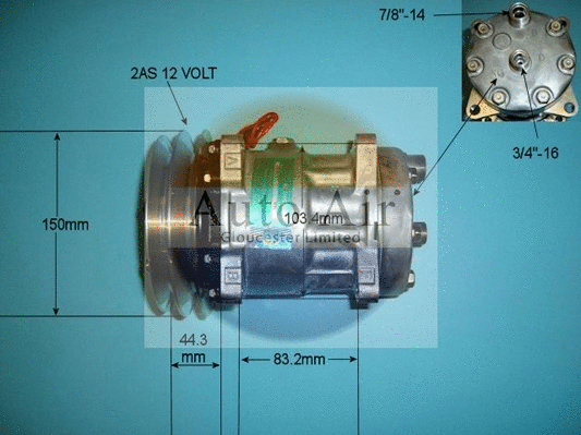 Compressor, air conditioning (14-8091)