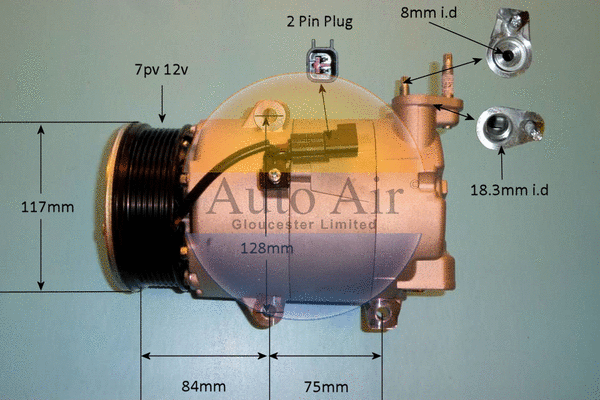 Compressor, air conditioning (14-0356P)