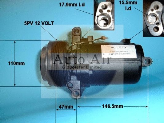 Compressor, air conditioning (14-1167R)