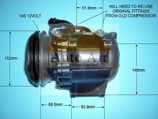 Compressor, air conditioning (14-5662R)