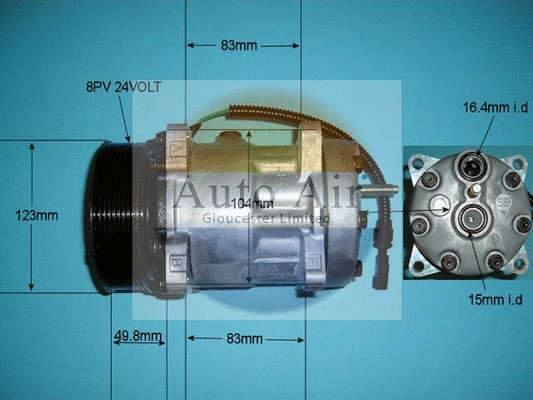 Compressor, air conditioning (14-8120)