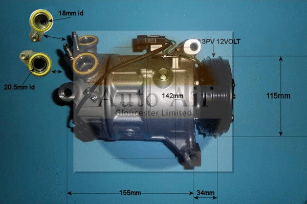 Compressor, air conditioning (14-0075)