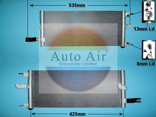 Condenser, air conditioning (16-1154)