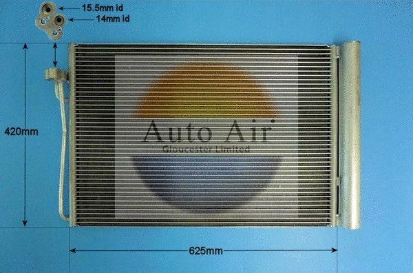 Condenser, air conditioning (16-9637)
