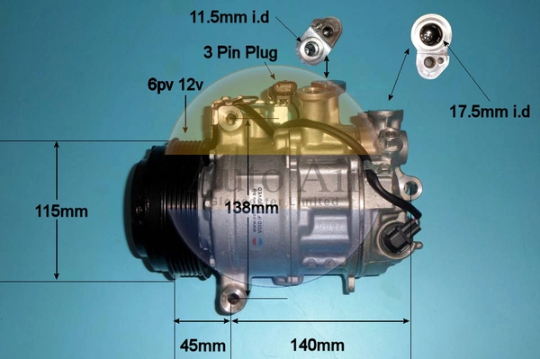 Compressor, air conditioning (14-9667P)