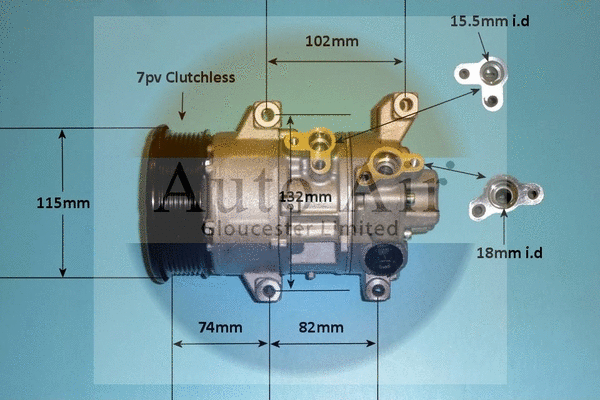 Compressor, air conditioning (14-6208P)