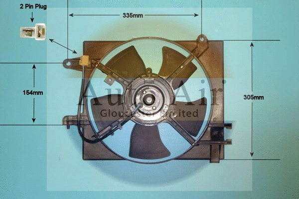 Electric Motor, radiator fan (05-1216)