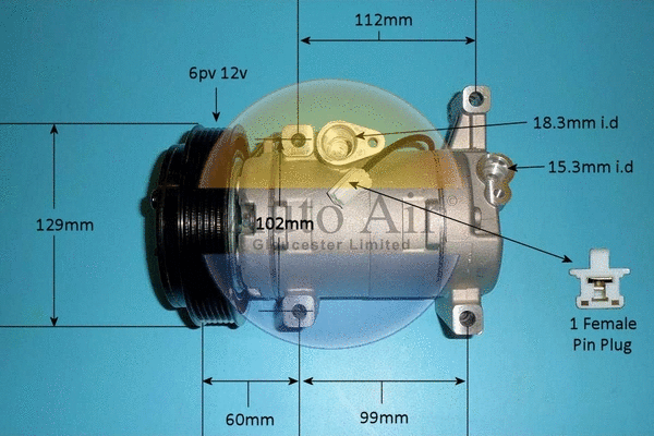 Compressor, air conditioning (14-0249P)
