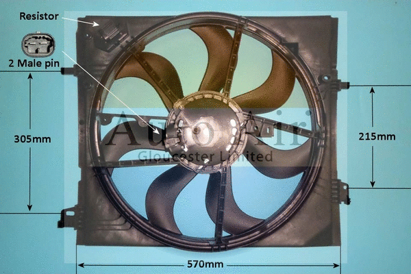 Electric Motor, radiator fan (05-1866)