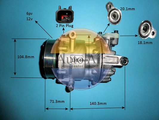 Compressor, air conditioning (14-0057P)