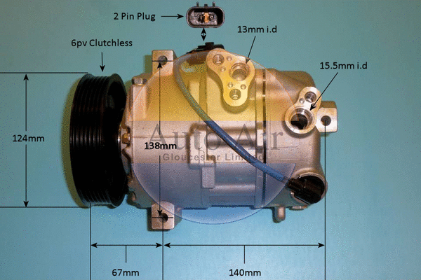 Compressor, air conditioning (14-7009P)