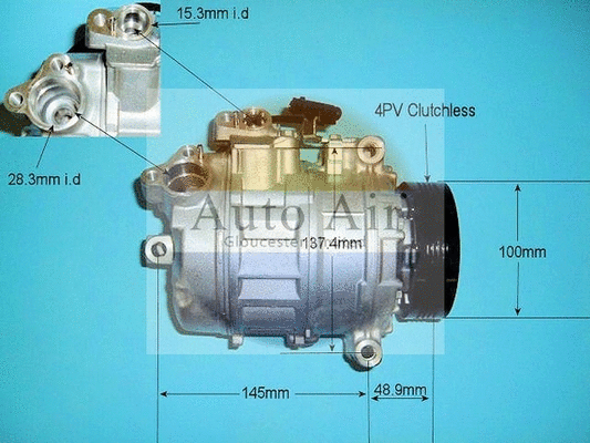 Compressor, air conditioning (14-9650P)