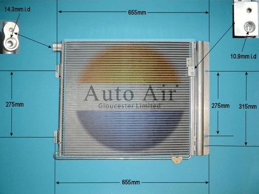 Condenser, air conditioning (16-9671)