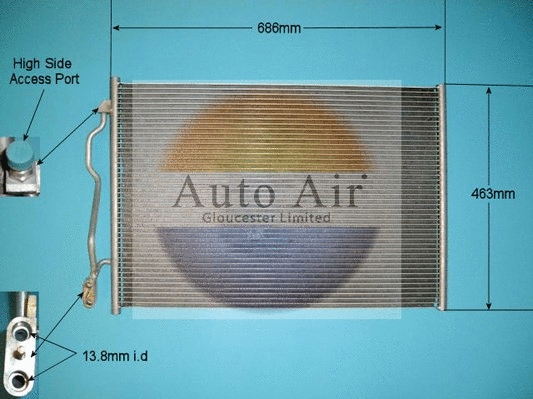 Condenser, air conditioning (16-9982)