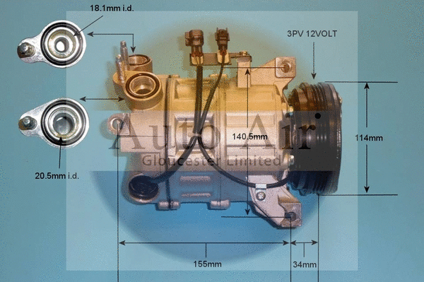 Compressor, air conditioning (14-0075P)
