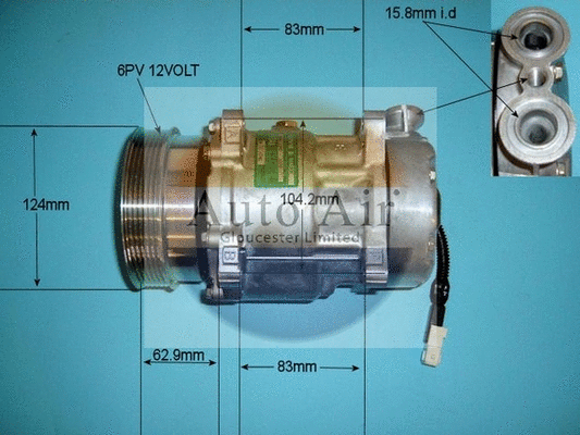 Compressor, air conditioning (14-7484)
