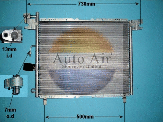 Condenser, air conditioning (16-1163)