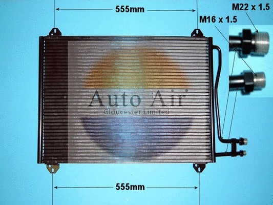 Condenser, air conditioning (16-1197)