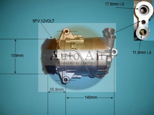 Compressor, air conditioning (14-9707P)