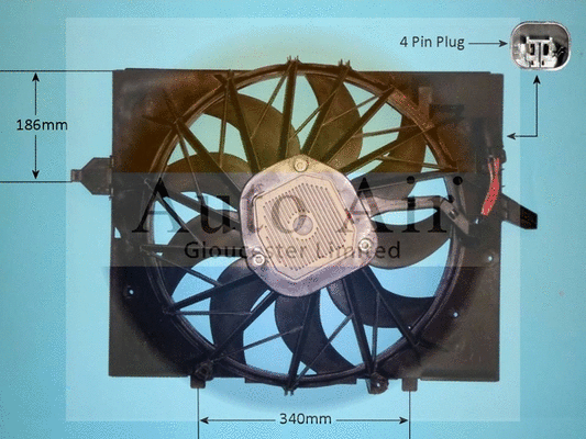 Electric Motor, radiator fan (05-1032)