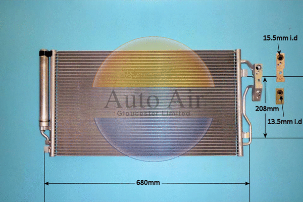 Condenser, air conditioning (16-0060)