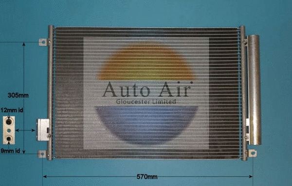 Condenser, air conditioning (16-9703)