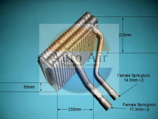 Evaporator, air conditioning (21-6042)