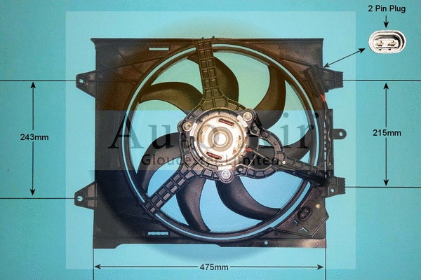 Electric Motor, radiator fan (05-1339)