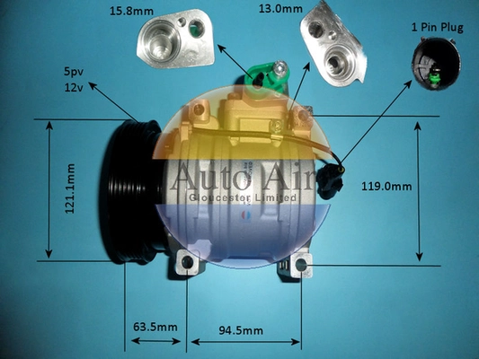 Compressor, air conditioning (14-9774P)