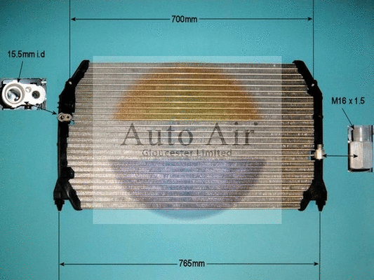 Condenser, air conditioning (16-1019)