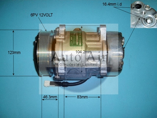 Compressor, air conditioning (14-7486)