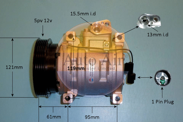 Compressor, air conditioning (14-9783p)