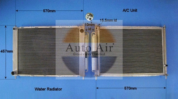Condenser, air conditioning (16-9124A)