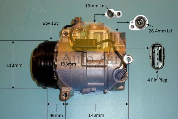 Compressor, air conditioning (14-0123P)