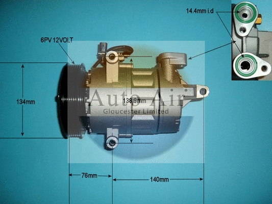 Compressor, air conditioning (14-8147P)