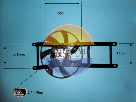 Electric Motor, radiator fan (05-1300)