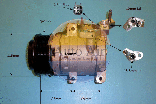 Compressor, air conditioning (14-0130P)