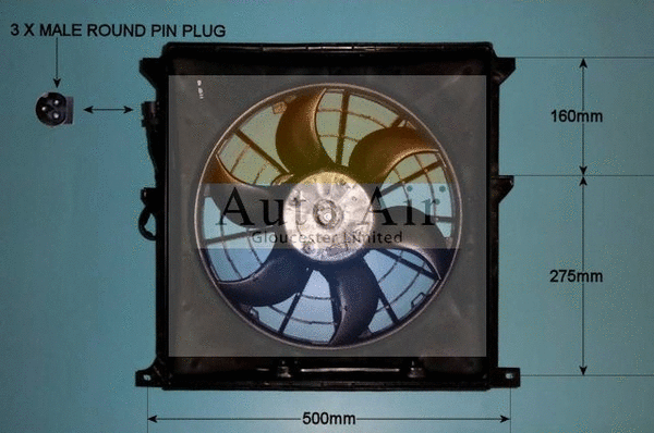 Electric Motor, radiator fan (05-1031)
