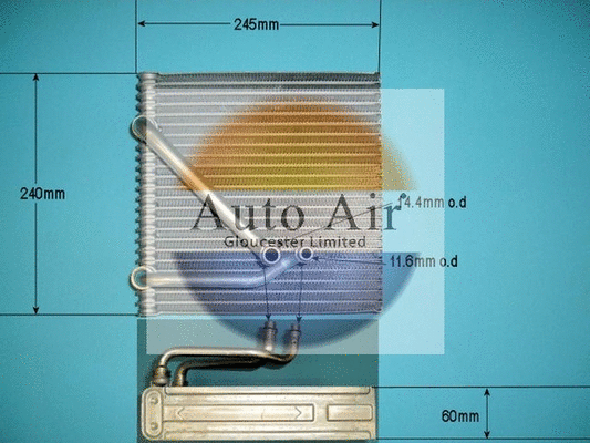 Evaporator, air conditioning (21-5624)