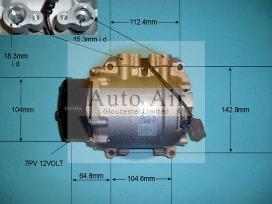 Compressor, air conditioning (14-9724)