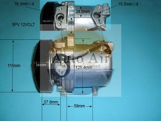 Compressor, air conditioning (14-0341)
